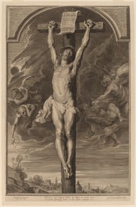 十字架上のキリスト 作： Paulus Pontius, after Sir Peter Paul Rubens
