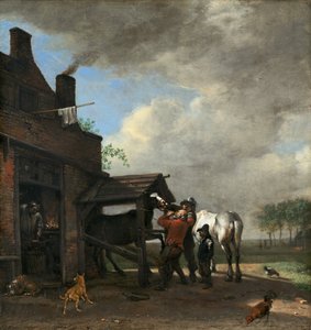 靴屋の店、1648年。 作： Paulus Potter