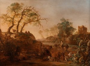 エジプトへの逃避、1644年 作： Paulus Potter
