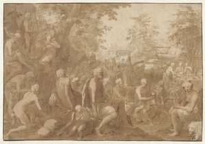 神々の饗宴 ゴデンマールティド 作： Paulus Willemsz. van Vianen