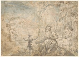 羊飼いへの告知 作： Paulus Willemsz. van Vianen