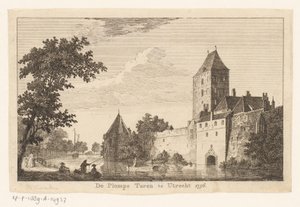 ユトレヒトのプロンペ トーレンの眺め、1756 年 ユトレヒトのプロンペ・トーレン 1756 (オブジェクトのタイトル) 作： Paulus van Liender