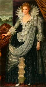 「メアリー・シドニー、ペンブローク伯爵夫人」、c1600、1942 年。 作： Paulus van Somer