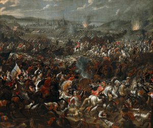 1683 年 9 月 12 日のウィーンの戦い、1683 ～ 84 年頃（キャンバスに油彩） 作： Pauwel Casteels