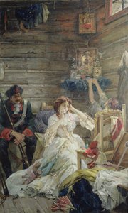 処刑前のマリア・ハミルトン夫人、1799 年 3 月 26 日 作： Pavel Alexandrovich Svedomsky