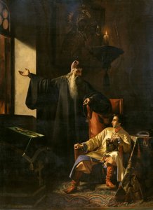 1547 年、1856 年のモスクワ大火の際のイワン雷帝と司祭シルヴェスター。 作： Pavel Fyodorovich Pleshanov