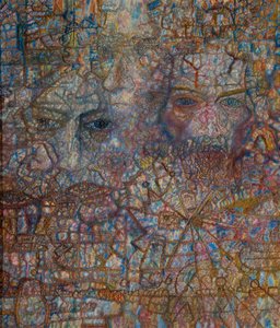 顔、1940 作： Pavel Nikolayevich Filonov