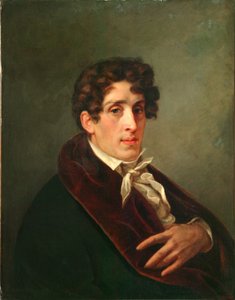 アーティストの肖像画fyodorペトロビッチトルストイ1783-1873、1809 作： Pavel Nikolayevich Michaylov