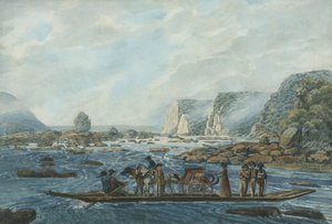 サスケハナ号のフェリー シーン、ライトズ フェリー、ハーバー デ グレース近く、1811 年頃。 1813年。
