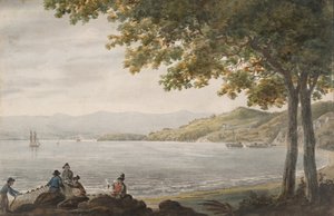 ハドソン川岸のシャッド漁師、1811年頃。 1813年。 作： Pavel Petrovic Svin