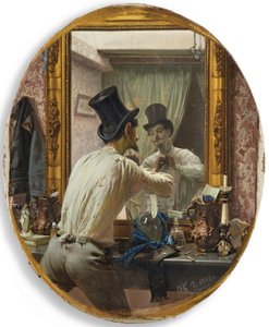 バル・ポピュレールの準備をするフランス人、1863年。 作： Pavel Petrovich Chistyakov