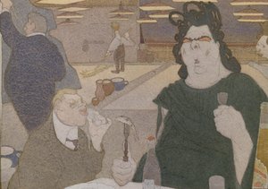 フョードル・シャリャピンの似顔絵、1910年代 作： Pavel Yegorovich Shcherbov