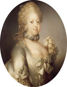 イギリス1751-1775、デンマークの女王、1767年頃のキャロラインマチルダの肖像。