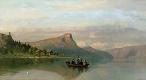 ノールフィヨルドから（キャンバスに油彩） 作： Peder Cappelen Thurmann