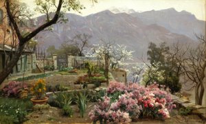 べラージオのフラワーガーデン 作： Peder Monsted