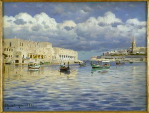 マルタの港で 作： Peder Monsted