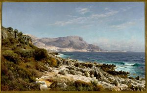 モンテカルロの海岸 作： Peder Monsted