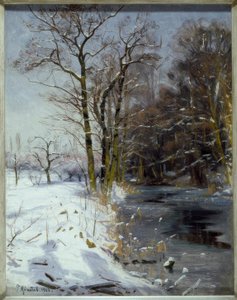 晴れた冬の日 作： Peder Monsted
