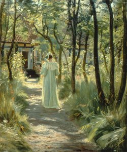 庭のマリー 作： Peder Severin Krøyer
