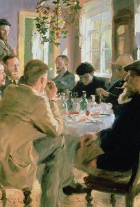 ランチタイム、1883 作： Peder Severin Krøyer