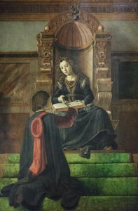 修辞学の寓意》1477-82年頃（油彩・パネル） 作： Pedro Berruguete