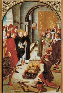 聖ドミニコとアルビジョンス（パネルに油彩、1493～1499年頃 作： Pedro Berruguete