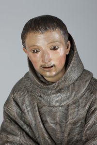 アルカラのサンディエゴ、c.1665-70（多色木材） 作： Pedro de Mena