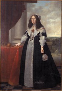 オーストリアの大公セシル・レネー、ポーランドの女王 - オーストリアの大公セシリア・レナータ (1611-1644)、ポーランドの女王の肖像、Danckers de Rij, Peeter (c. 1605-1661) 作。 キャンバスに油彩 作： Peeter Danckers de Rij