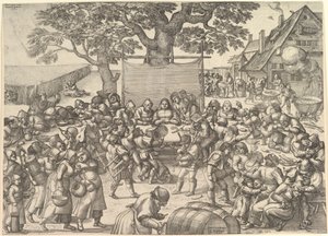 農民の結婚式、1560年。 作： Peeter van der Borcht