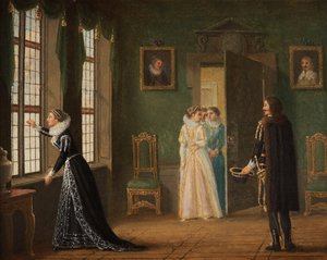 エバ・ブラーエはジェイコブ・デ・ラ・ガーディとの婚約者です。 作： Pehr Hilleström