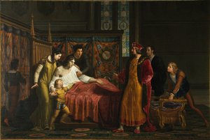 チャールズ8世は1494年、1816〜1818年にパヴィアのジャンガレアッツォスフォルツァを訪問 作： Pelagio Palagi