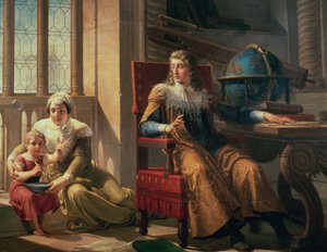 アイザック・ニュートン（1642-1727）による光の屈折の発見 作： Pelagio Palagi