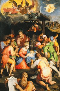 ペッレグリーノ・ティバルディ（1541-1583）による「羊飼いの賛美 作： Pellegrino Tibaldi