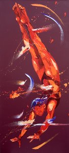 ジムナストセブン」2011年（油彩・キャンバス 作： Penny Warden