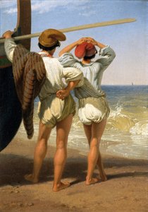 フィッシャー・ボーイズ」、1820年～1885年 作： Penry Williams