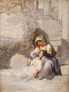 「イタリアの農民」、1820-1885 作： Penry Williams