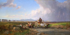 ローマのカンパーニャの風景」1865年