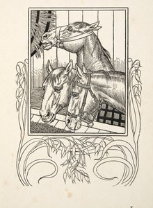 動物の百話、パブからの高齢者の支援。 1924 作： Percy J. Billingshurst