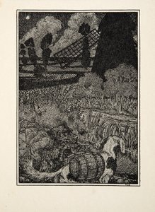 動物の百話、パブからの犬の密輸業者。 1924 作： Percy J. Billingshurst