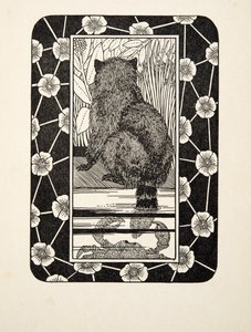 動物の百の逸話からのカニ釣り、パブ。 1924 作： Percy J. Billingshurst