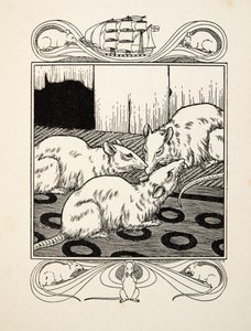 動物の百の逸話」より「親孝行」（Pub.1924年（彫刻 作： Percy J. Billingshurst