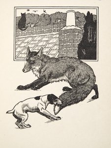 フォックスチェイシング、百匹の逸話、動物、パブ。 1924 作： Percy J. Billingshurst