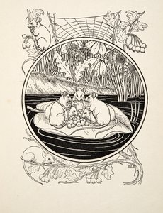 動物の百話、パブからのナビゲーターとしてのマウス。 1924 作： Percy J. Billingshurst