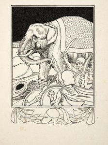 動物の百話、パブから彼の象によって救われたポーラス。 1924