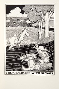お尻ロードされたスポンジ、Fontaine Fables、パブから。 1905 作： Percy J. Billingshurst