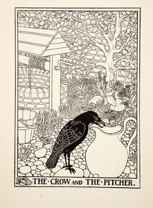カラスと投手、イソップの百寓話、pub.1903から