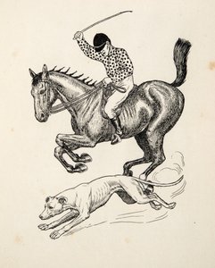 百匹の動物の逸話、パブからの馬とグレイハウンド。 1924 作： Percy J. Billingshurst