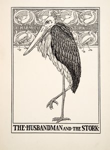 夫人とコウノトリ、イソップの百寓話、pub.1903