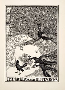 ジャックソウとピーコック、イソップの百寓話、pub.1903