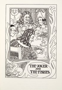 ジョーカーと魚たち」（フォンテーヌ寓話集より）、pub.1905年（彫刻）。 作： Percy J. Billingshurst
